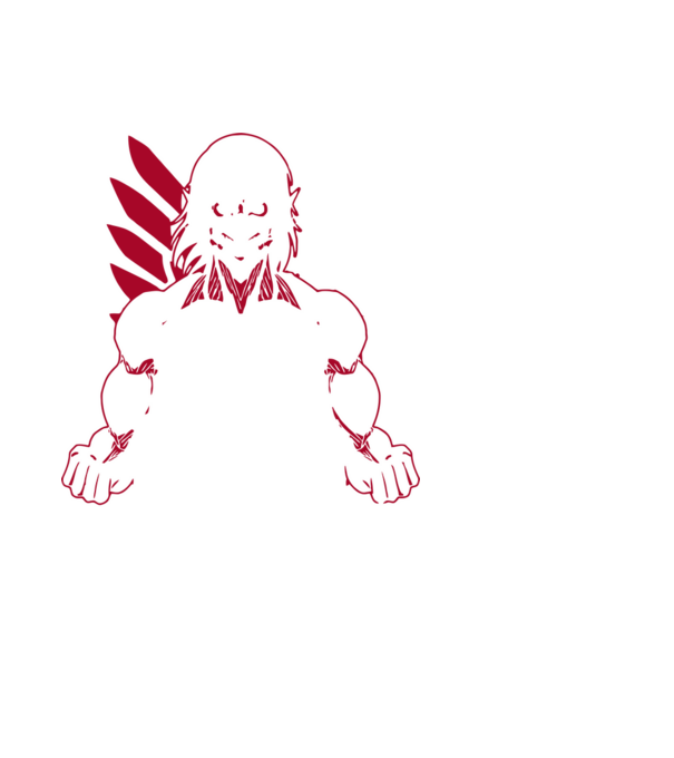 Attack Titan minta fekete pólón