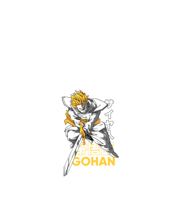 Gohan minta fekete pólón