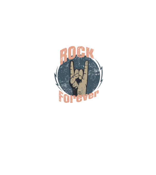 Rock Forever minta farmerkék pólón