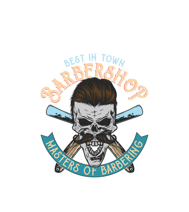 Masters of Barbering minta fehér pólón