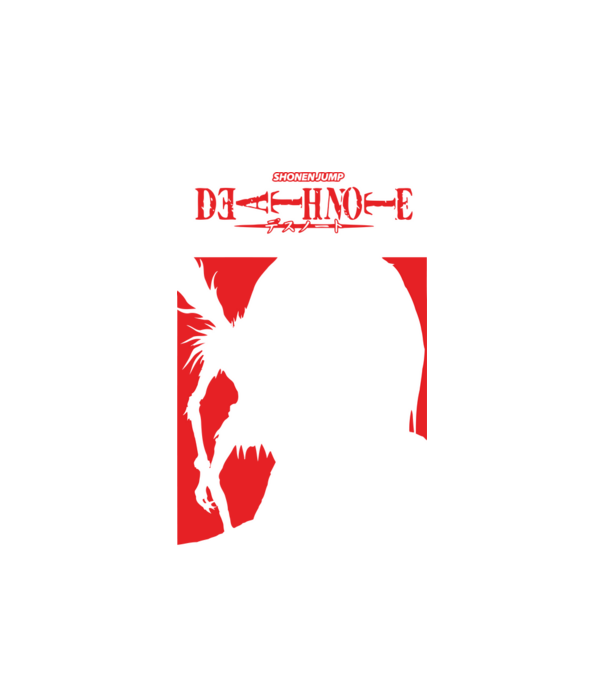 Death Note minta fehér pólón