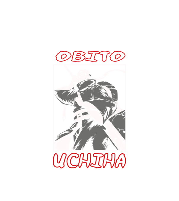 Obito Uchiha minta fehér pólón