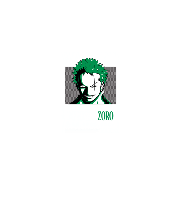 Roronoa Zoro minta fekete pólón