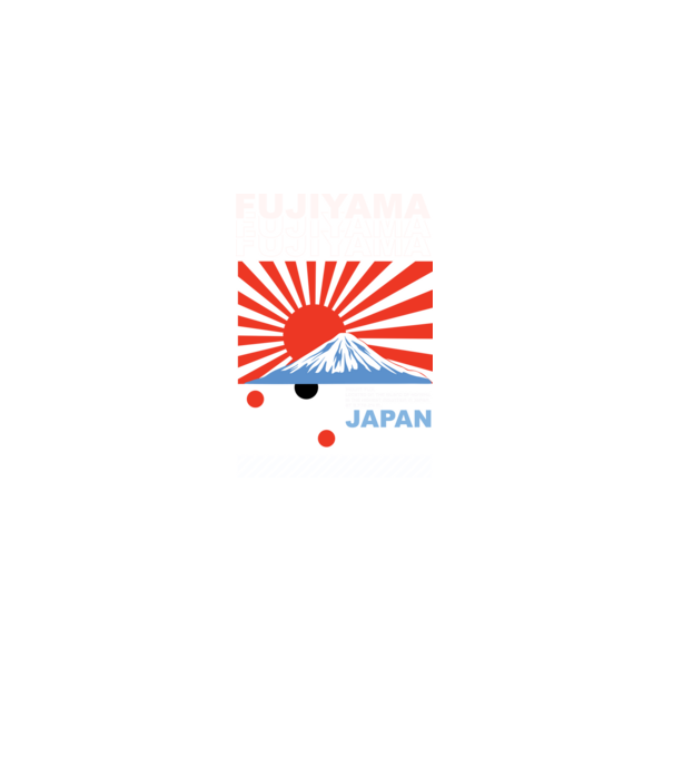 Fujiyama minta fekete pólón