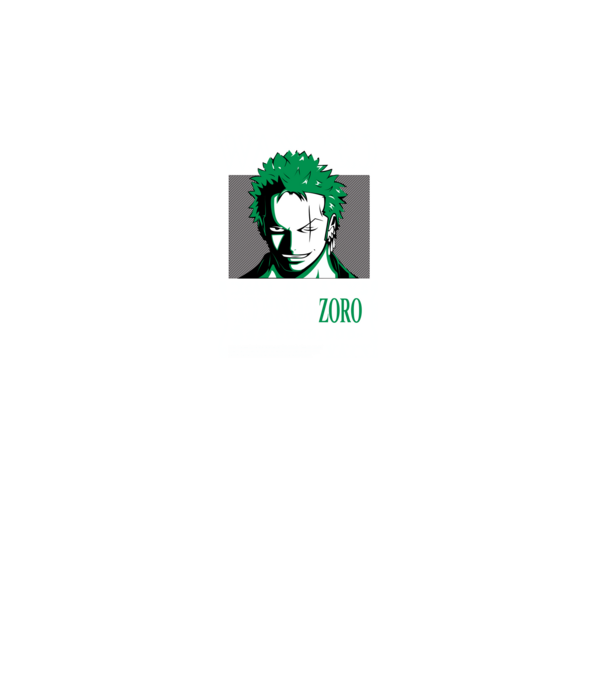 Roronoa Zoro minta türkiz pólón
