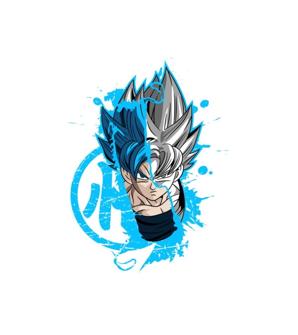 Son Goku minta fehér pólón