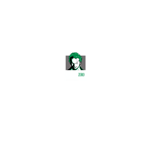 Roronoa Zoro minta fekete pólón