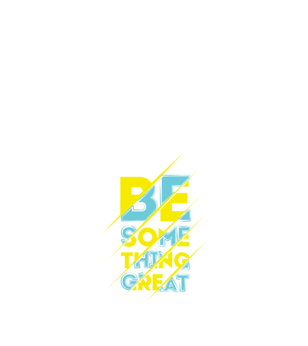 Be Something Great minta fekete pólón