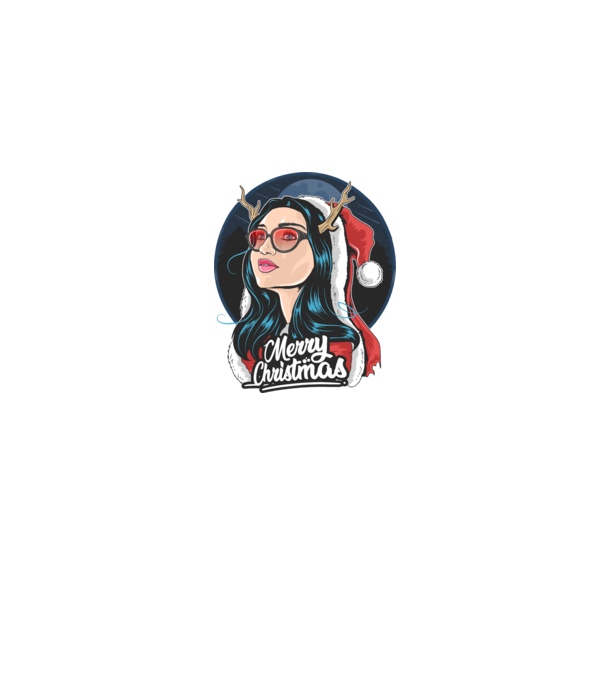 Merry Christmas 2 minta farmerkék pólón