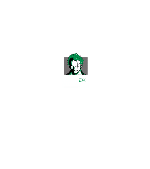 Roronoa Zoro minta fekete pólón