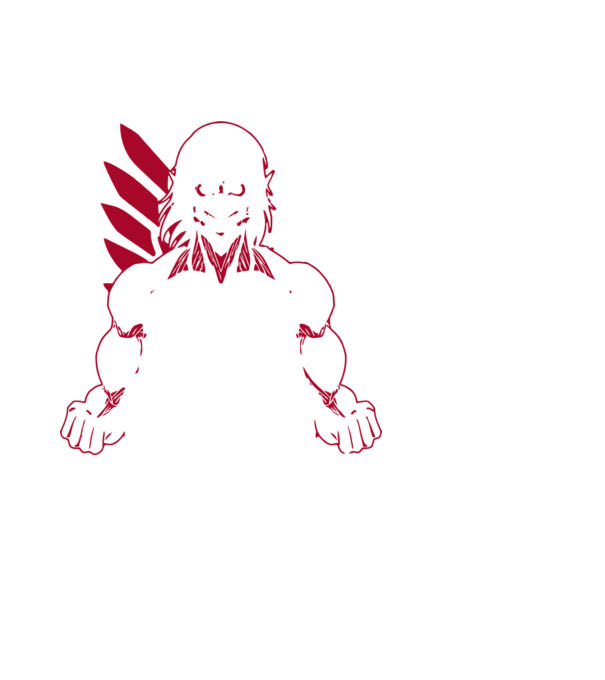 Attack Titan minta fekete pólón