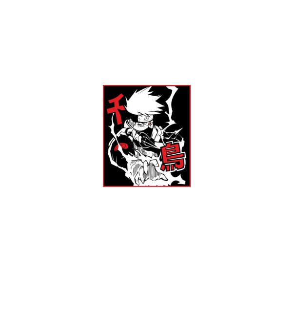 Kakashi Hatake minta fekete pólón