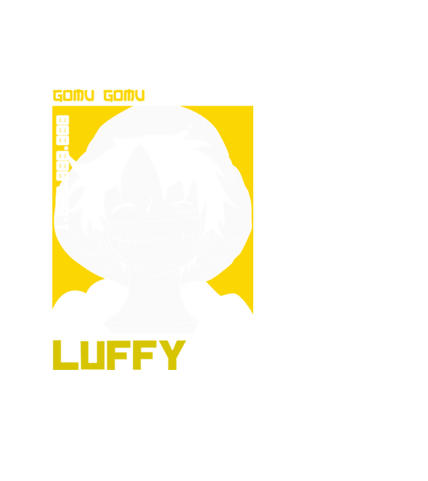 One Piece - Luffy minta fekete pólón