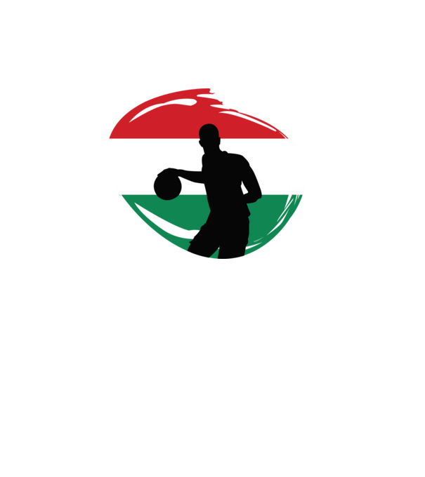 Magyar kézilabda minta fekete pólón