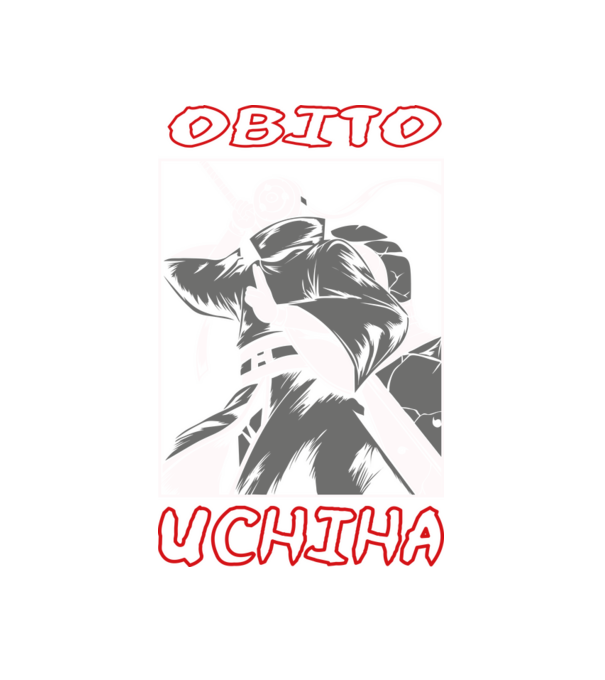 Obito Uchiha minta fehér pólón