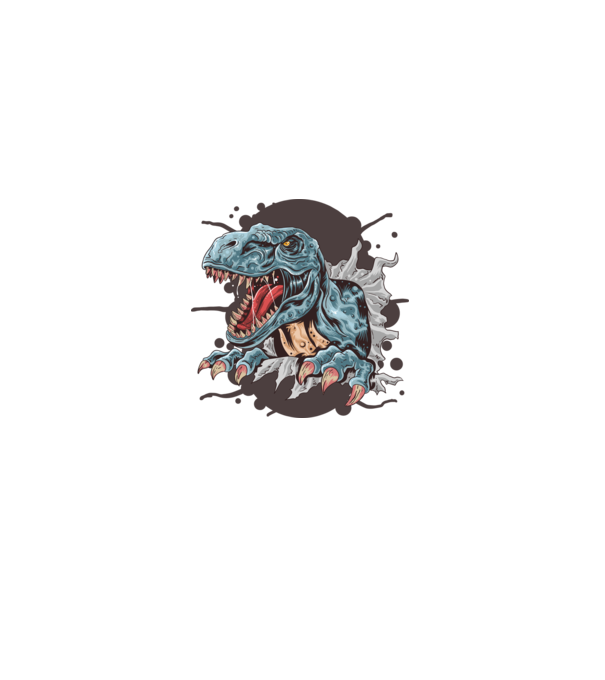 T-Rex minta fekete pólón