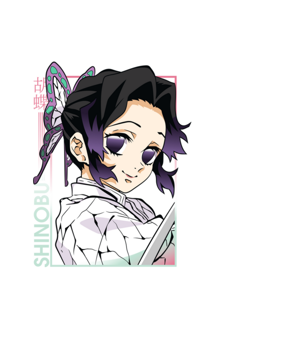 Shinobu Kocho minta fekete pólón