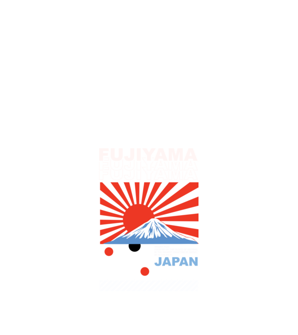 Fujiyama minta fekete pólón