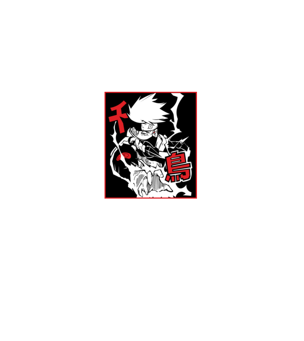 Kakashi Hatake minta fekete pólón