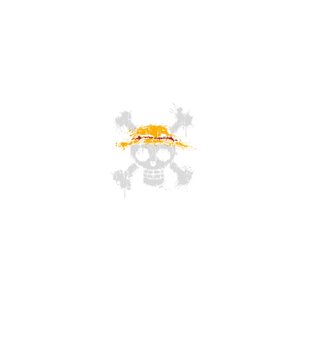 One Piece Logo minta szürke pólón