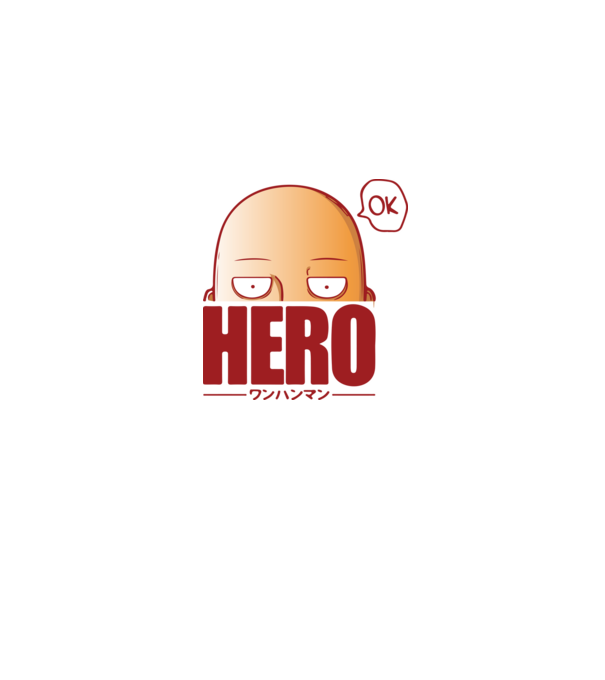 One-Punch Man minta szürke pólón