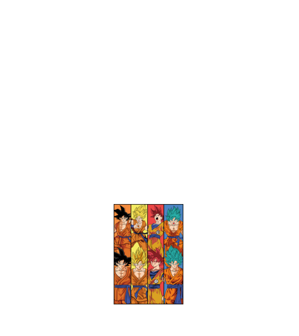 Dragon Ball minta fehér pólón