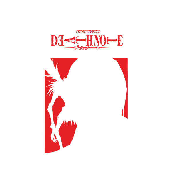 Death Note minta fehér pólón