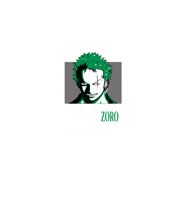 Roronoa Zoro minta fekete pólón