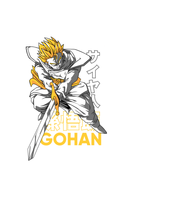 Gohan minta fekete pólón