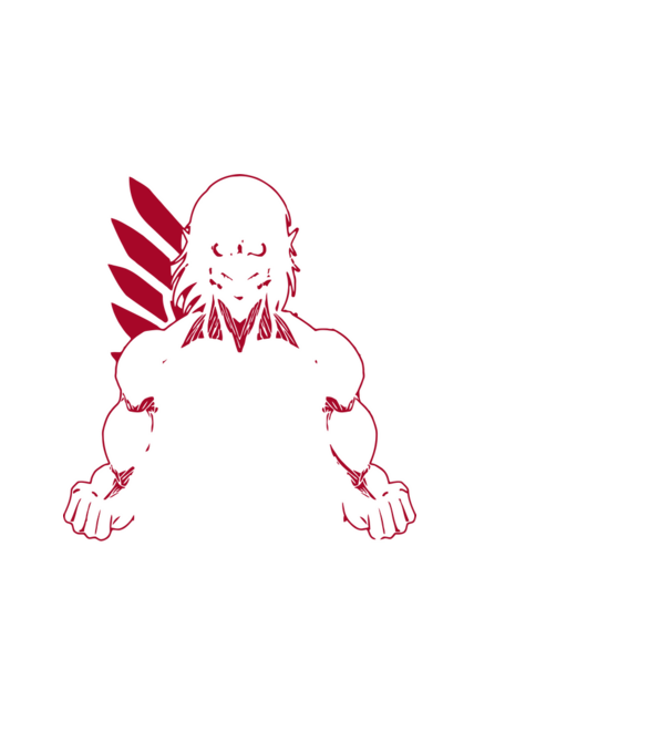 Attack Titan minta fehér pólón