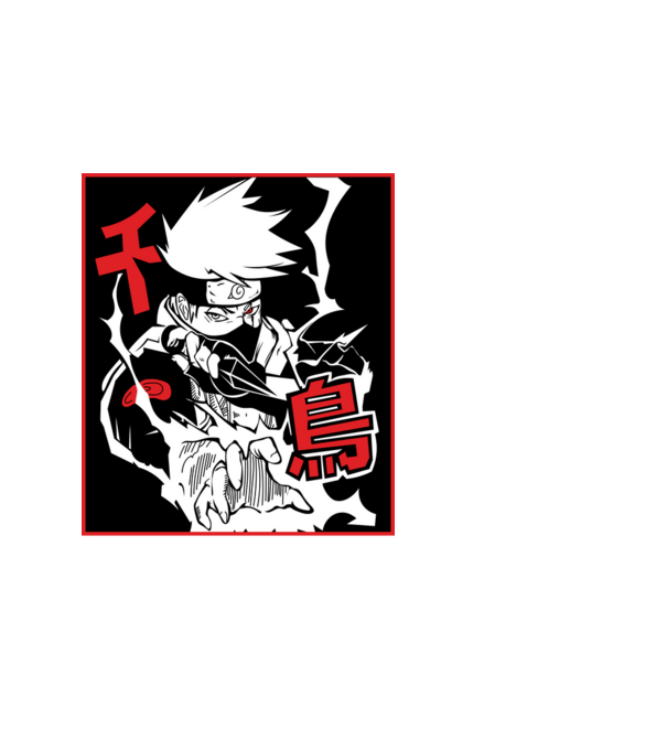 Kakashi Hatake minta fehér pólón