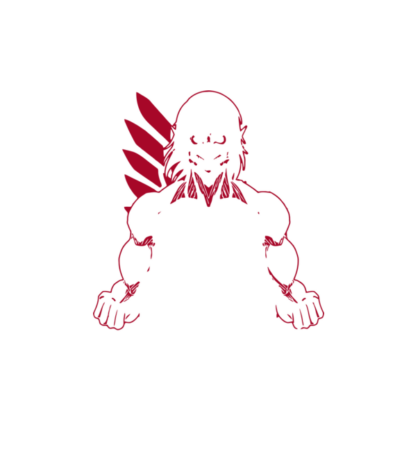 Attack Titan minta fehér pólón