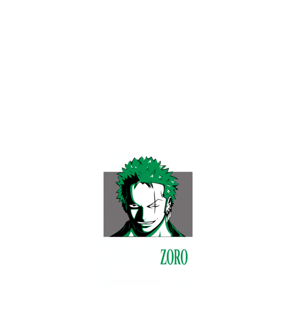 Roronoa Zoro minta fekete pólón