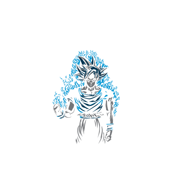 Son Goku minta fehér pólón