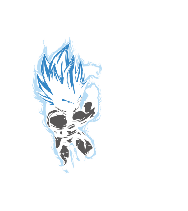 Vegeta minta fekete pólón