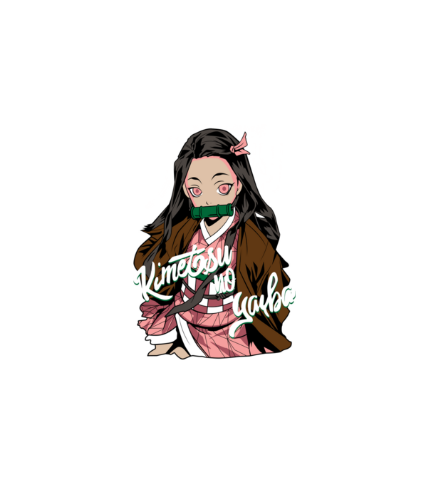 Demon Slayer - Kimetsu no Yaiba minta fehér pólón