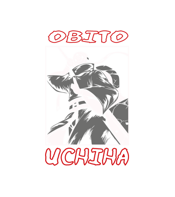 Obito Uchiha minta fehér pólón