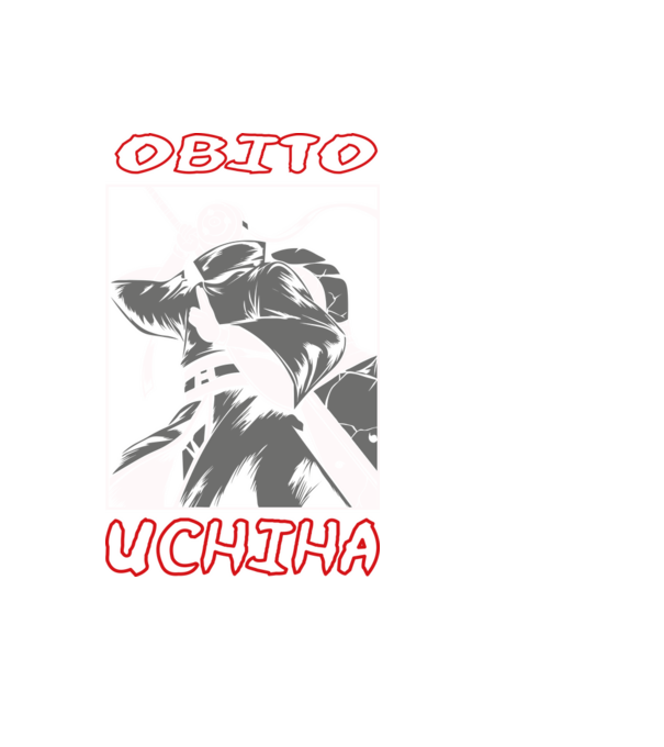 Obito Uchiha minta fekete pólón