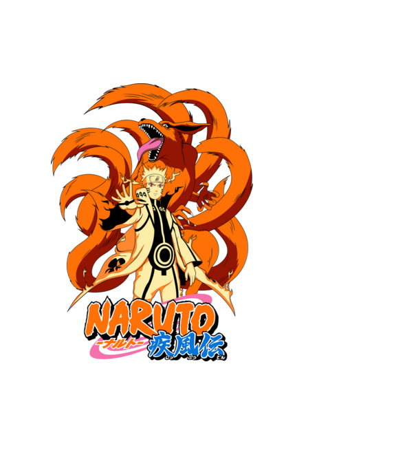 Naruto minta fekete pólón