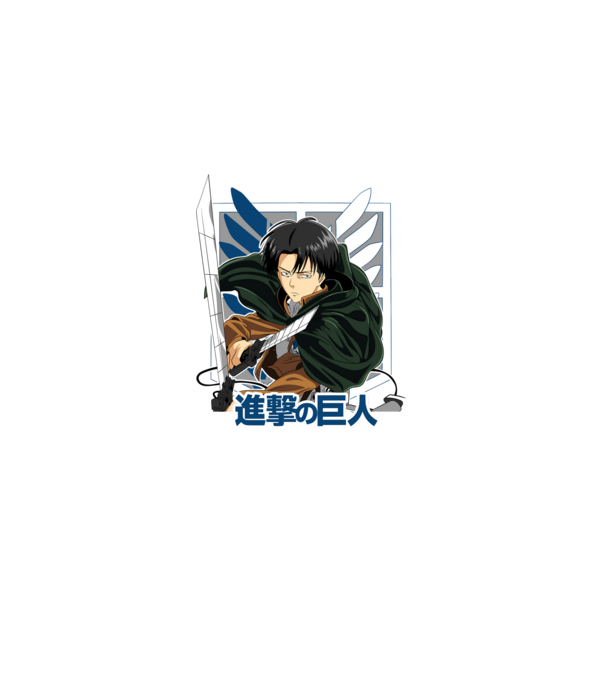 Attack on Titan - Levi minta világos rózsaszín pólón