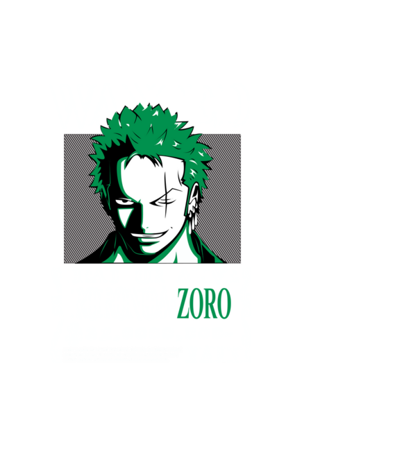 Roronoa Zoro minta fekete pólón