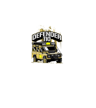 Land Rover Defender 110 minta fekete pólón
