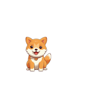 Aranyos kiskutya - Shiba Inu  minta világos rózsaszín pólón