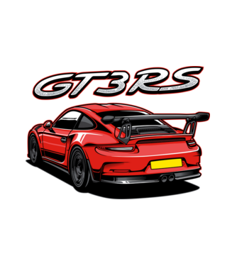 Porsche 911 GT3 minta fehér pólón