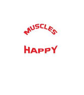 Sore muscles happy pain - Fájó izmok, boldog fájdalom minta fekete pólón