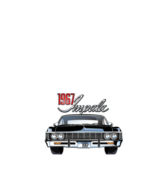 Chevrolet Impala 1967 minta fehér pólón