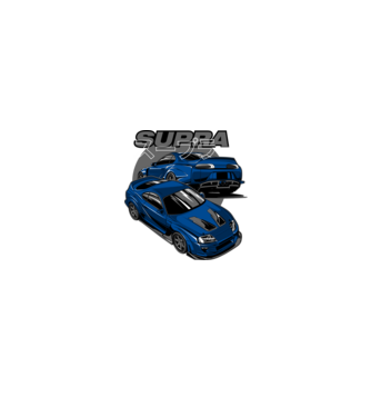Toyota Supra  minta fekete pólón