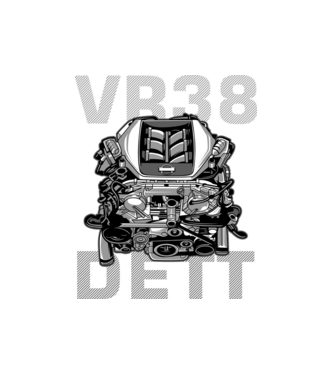 Nissan VR38 DETT Engine (motor)_2 minta fekete pólón