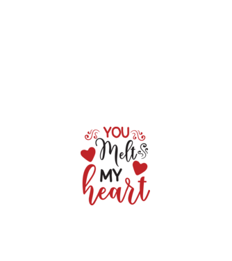 You Melt My Heart - Megolvasztod a szívemet minta fehér pólón