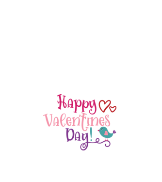 Boldog Valentin-napot - Happy Valentines Day! minta fehér pólón